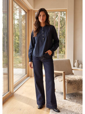 Prepair bluse - Gabriella - Navy - Dame - Bluser - Prepair Prepair bluse - Gabriella - Navy - Dame - Bluser - Prepair