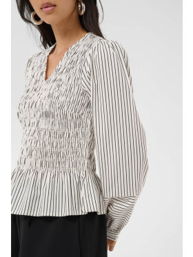 Part Two Bluse - DewaPW - Hvid/stribet - Dame - Bluser - Part Two Part Two Bluse - DewaPW - Hvid/stribet - Dame - Bluser - Part Two