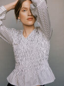 Part Two Bluse - DewaPW - Hvid/stribet - Dame - Bluser - Part Two Part Two Bluse - DewaPW - Hvid/stribet - Dame - Bluser - Part Two