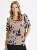 In Front Bluse - Vallerie - Sand/blomster - Dame - Bluser - In Front In Front Bluse - Vallerie - Sand/blomster - Dame - Bluser - In Front