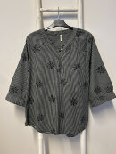 Cassiopeia bluse - Elissa - Grey combi - Overdele til Plus size - Cassiopeia