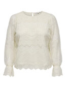 Only Carmakoma bluse - CarZenna - Off white/lace - Overdele til Plus size - ONLY CarmaKoma