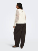 Only Carmakoma bluse - CarZenna - Off white/lace - Overdele til Plus size - ONLY CarmaKoma