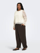 Only Carmakoma bluse - CarZenna - Off white/lace - Overdele til Plus size - ONLY CarmaKoma