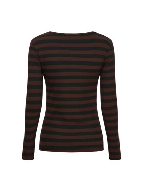 Marta Bluse - Sort/brun - Dame - Bluser - Marta