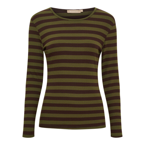Marta bluse - Brun/oliven - Dame - Bluser - Marta