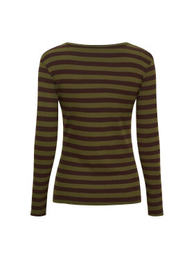 Marta bluse - Brun/oliven - Dame - Bluser - Marta