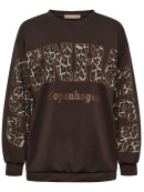 Marta sweatshirt - MdcSevilla - Brun/Leo - Dame - Sweatshirts - Marta