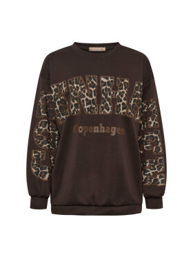 Marta sweatshirt - MdcSevilla - Brun/Leo - Dame - Sweatshirts - Marta