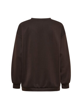 Marta sweatshirt - MdcSevilla - Brun/Leo - Dame - Sweatshirts - Marta