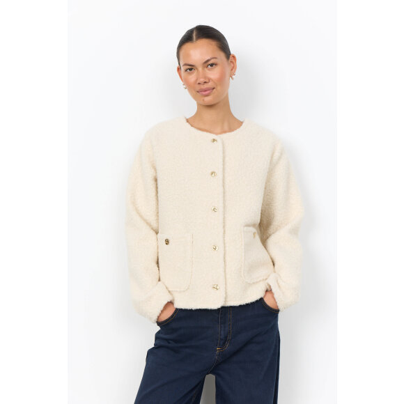 SoyaConcept jakke - SC-Shaima - Off white  - Skjortejakker - dame - Soyaconcept 