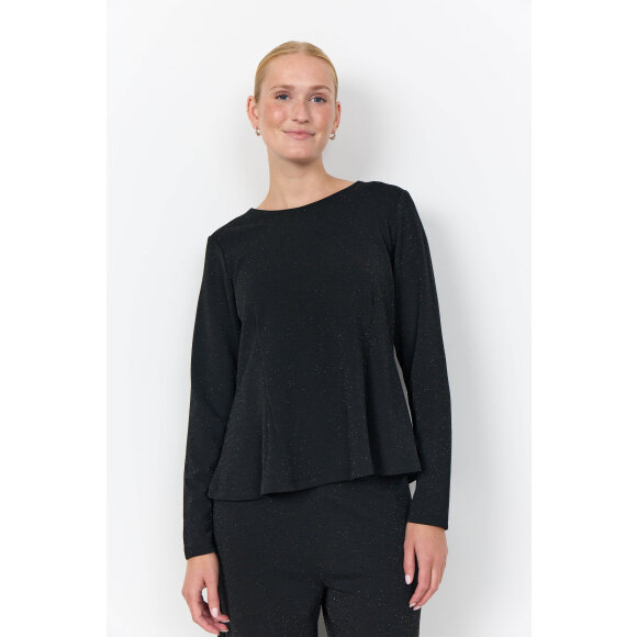 SoyaConcept bluse - SC-Andine - Sort/glimmer - Dame - Bluser - Soyaconcept 