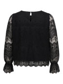 Only Carmakoma bluse - CarZenna - Sort/lace  - Overdele til Plus size - ONLY CarmaKoma