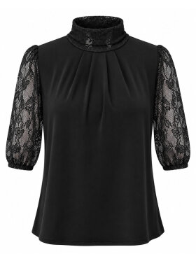 2-Biz bluse - York - Sort/blonder - Dame - Bluser - 2-Biz 2-Biz bluse - York - Sort/blonder - Dame - Bluser - 2-Biz