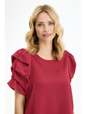 In Front Bluse - Alexandra - Rød - Dame - Bluser - In Front