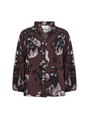 WasabiConcept bluse - WaKatalina - brun mix - Overdele til Plus size - Wasabiconcept