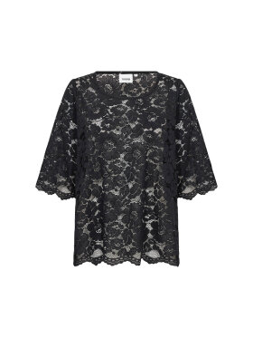 WasabiConcept bluse - WaKlarissa - Sort - Overdele til Plus size - Wasabiconcept