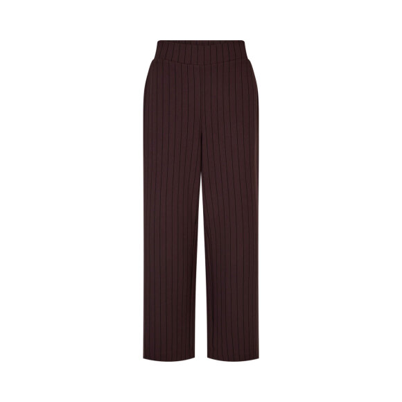 WasabiConcept bukser - Wa-Kufa - Brun/striber - Plus size bukser til kvinder - Wasabiconcept