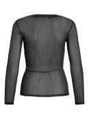 Vila meshbluse - ViDinara - Sort/glimmer - Dame - Bluser - VILA