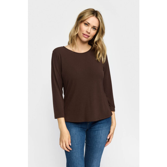 2-Biz bluse - Elie - Brun - Dame - Bluser - 2-Biz