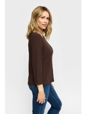 2-Biz bluse - Elie - Brun - Dame - Bluser - 2-Biz