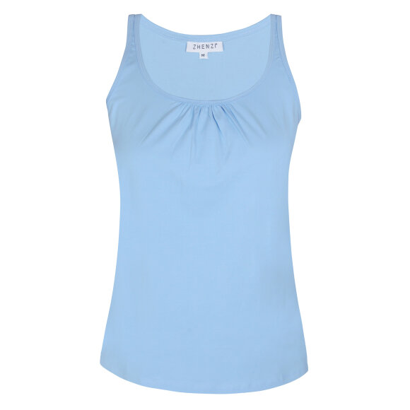 Zhenzi Top Lyseblå - Overdele til Plus size - Zhenzi