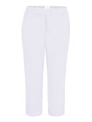 Zhenzi Stumpebuks Twist Hvid - Plus size bukser til kvinder - Zhenzi