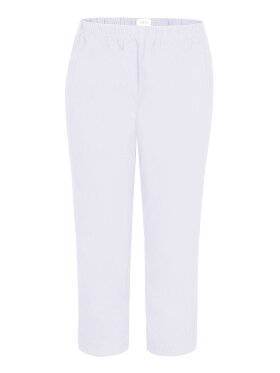 Zhenzi Stumpebuks Twist Hvid - Plus size bukser til kvinder - Zhenzi